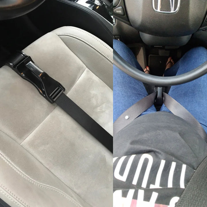 Seat belt adjuster for pregnant women-Comfort and safety for the belly