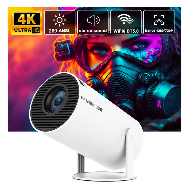 Magcubic Projetor 4K Android 11 HY300 Pro Wifi Cinema Outdoor