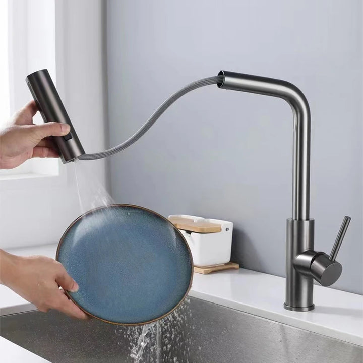 Ycrays kitchen tap - Modern style with 360° rotation and pull-out spray function