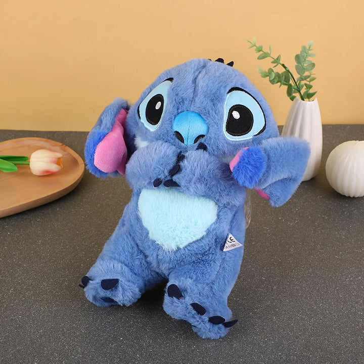 Pelúcia Stitch com Movimento de Respiração, Luzes e Sons Musicais | Stitch Relaxante para Alívio da Ansiedade e Sono Tranquilo | Presente Ideal para Aniversário de Crianças