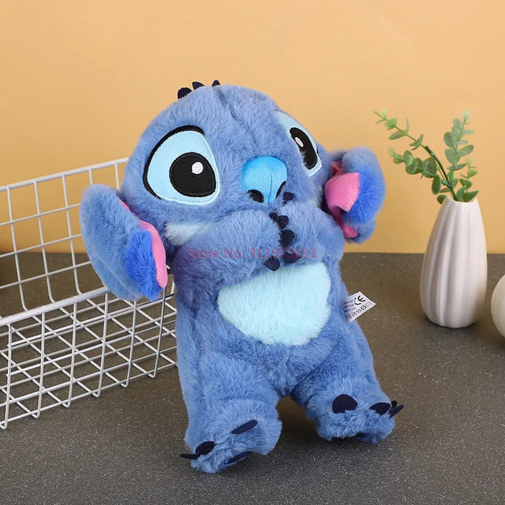 Pelúcia Stitch com Movimento de Respiração, Luzes e Sons Musicais | Stitch Relaxante para Alívio da Ansiedade e Sono Tranquilo | Presente Ideal para Aniversário de Crianças